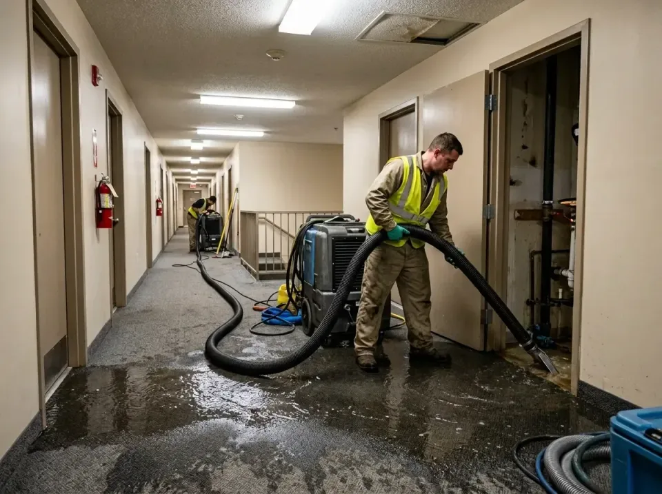 multi-unit-apartment-hallway-f-005 — frequently asked questions, Emergency Burst Pipe Water Extraction & Removal in Whitelan…
